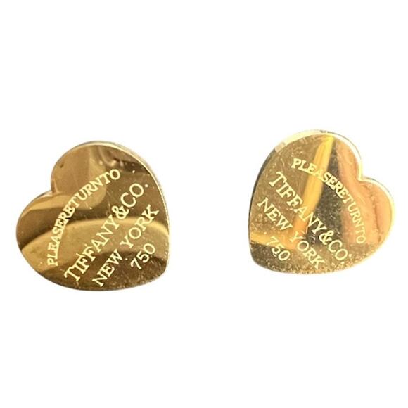 Tiffany & Co. Jewelry - Tiffany & Co. "Return to Tiffany" 18K Plated Heart Earrings (TCXX015)